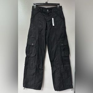 GARAGE Chicago Low Rise Cargo Pant- Jet Black